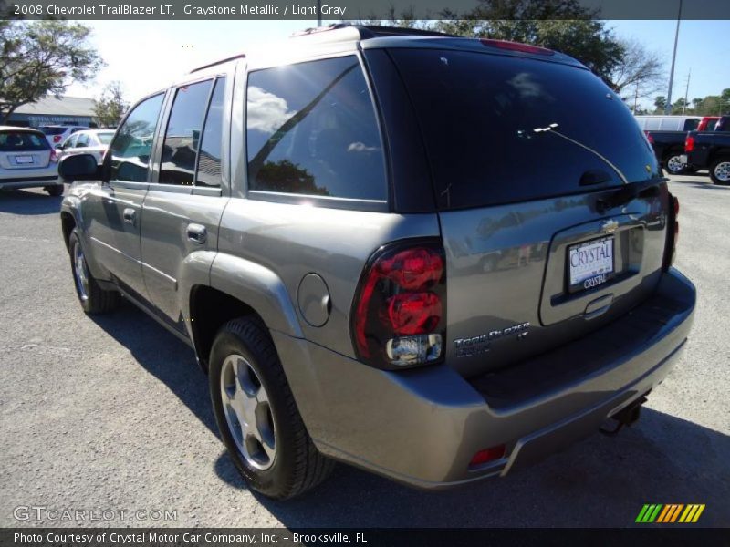 Graystone Metallic / Light Gray 2008 Chevrolet TrailBlazer LT