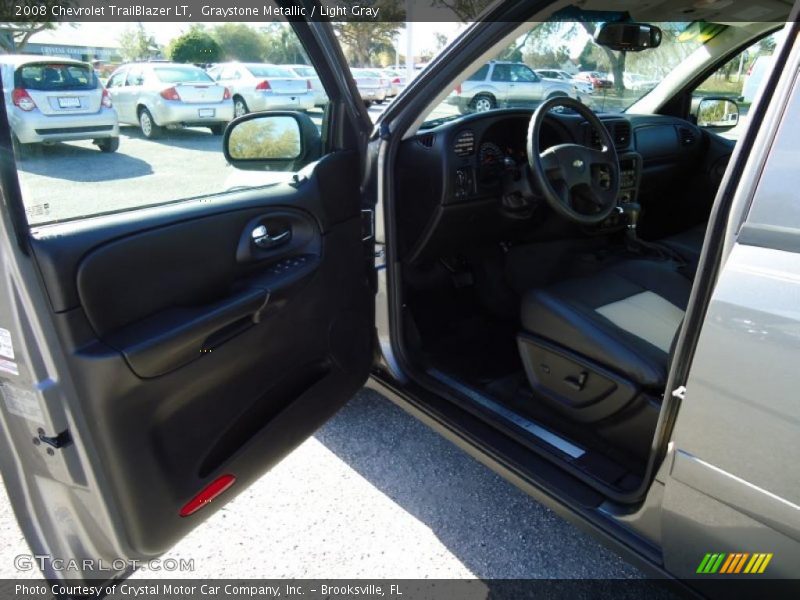 Graystone Metallic / Light Gray 2008 Chevrolet TrailBlazer LT