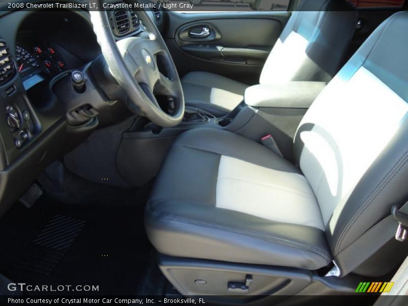 Graystone Metallic / Light Gray 2008 Chevrolet TrailBlazer LT