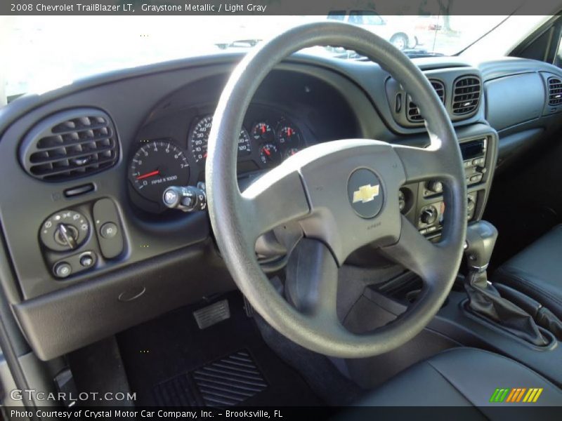 Graystone Metallic / Light Gray 2008 Chevrolet TrailBlazer LT