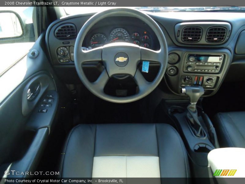 Graystone Metallic / Light Gray 2008 Chevrolet TrailBlazer LT