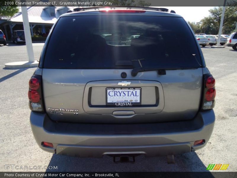 Graystone Metallic / Light Gray 2008 Chevrolet TrailBlazer LT