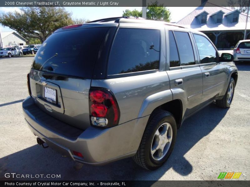 Graystone Metallic / Light Gray 2008 Chevrolet TrailBlazer LT