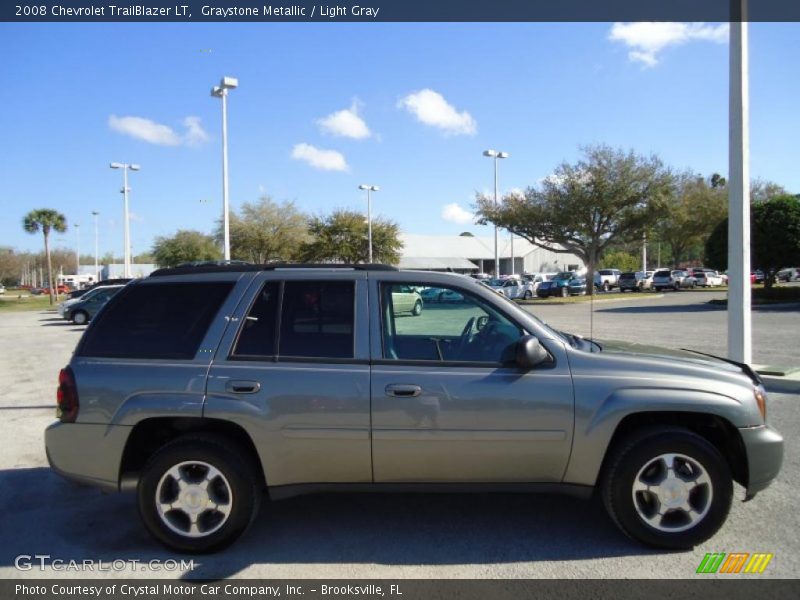 Graystone Metallic / Light Gray 2008 Chevrolet TrailBlazer LT