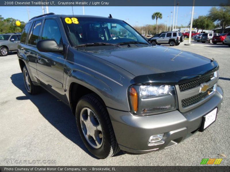 Graystone Metallic / Light Gray 2008 Chevrolet TrailBlazer LT