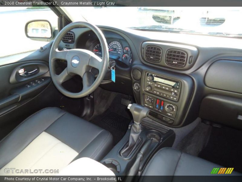 Graystone Metallic / Light Gray 2008 Chevrolet TrailBlazer LT