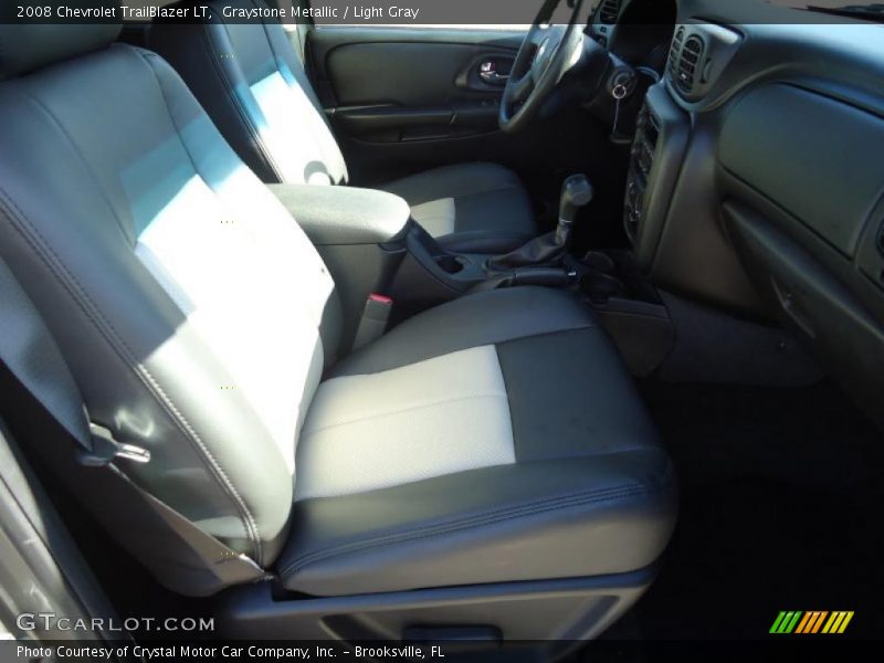 Graystone Metallic / Light Gray 2008 Chevrolet TrailBlazer LT