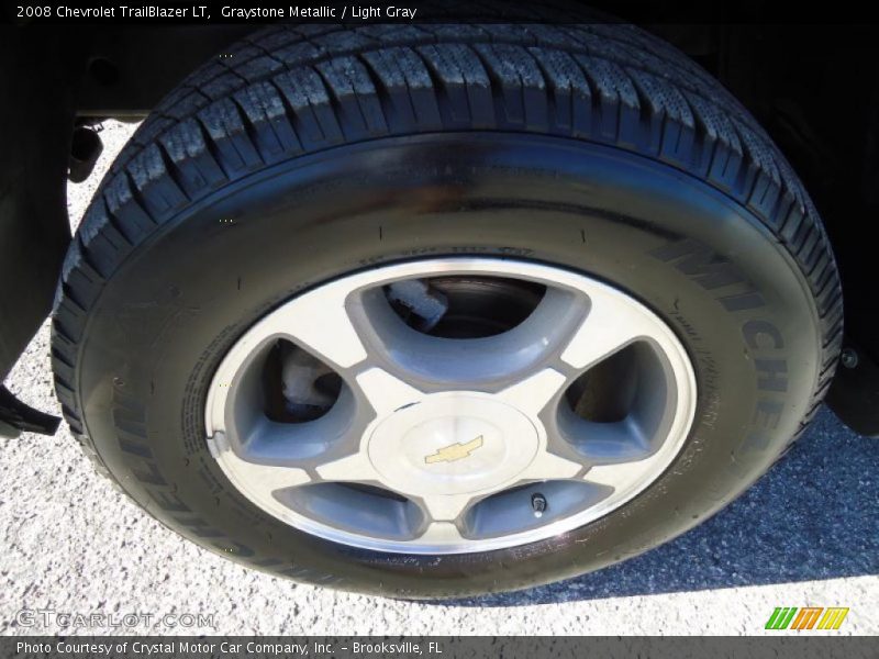 Graystone Metallic / Light Gray 2008 Chevrolet TrailBlazer LT