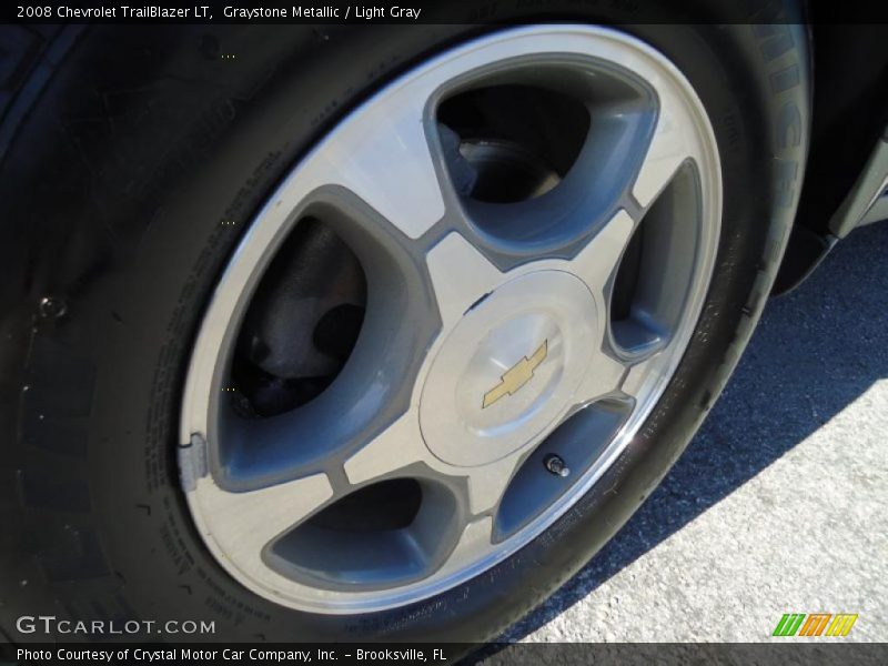 Graystone Metallic / Light Gray 2008 Chevrolet TrailBlazer LT