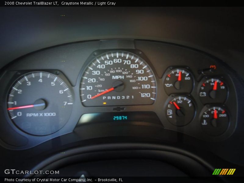 Graystone Metallic / Light Gray 2008 Chevrolet TrailBlazer LT