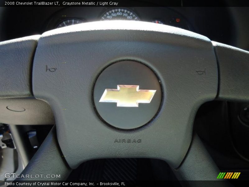 Graystone Metallic / Light Gray 2008 Chevrolet TrailBlazer LT