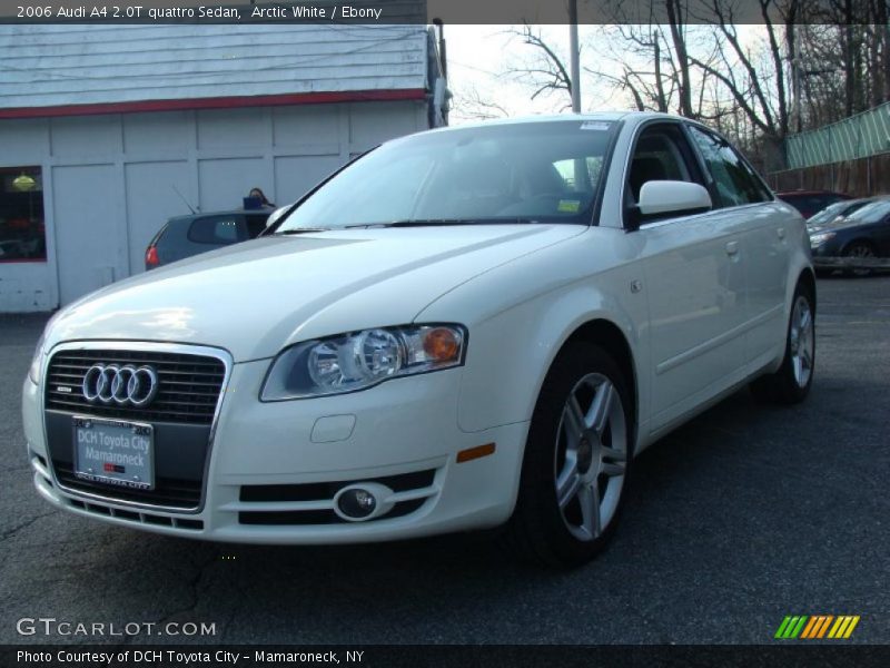Arctic White / Ebony 2006 Audi A4 2.0T quattro Sedan