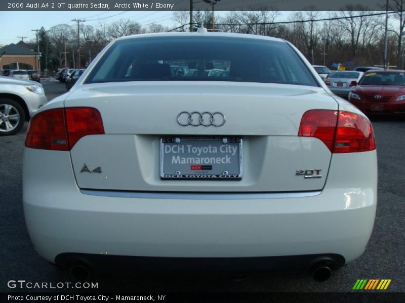 Arctic White / Ebony 2006 Audi A4 2.0T quattro Sedan