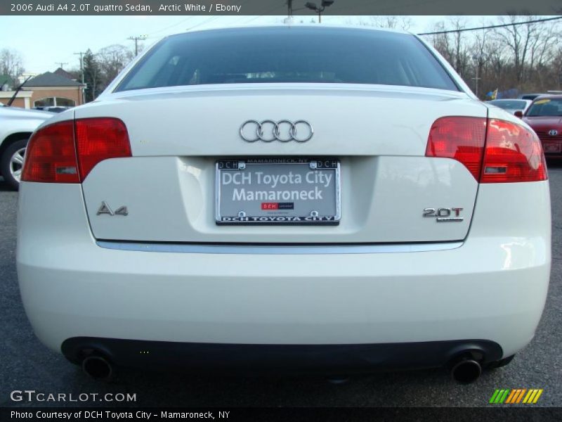 Arctic White / Ebony 2006 Audi A4 2.0T quattro Sedan