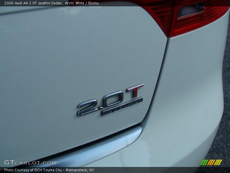 Arctic White / Ebony 2006 Audi A4 2.0T quattro Sedan