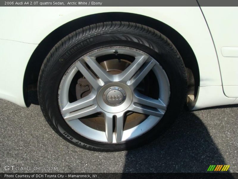 Arctic White / Ebony 2006 Audi A4 2.0T quattro Sedan