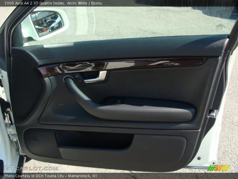 Arctic White / Ebony 2006 Audi A4 2.0T quattro Sedan