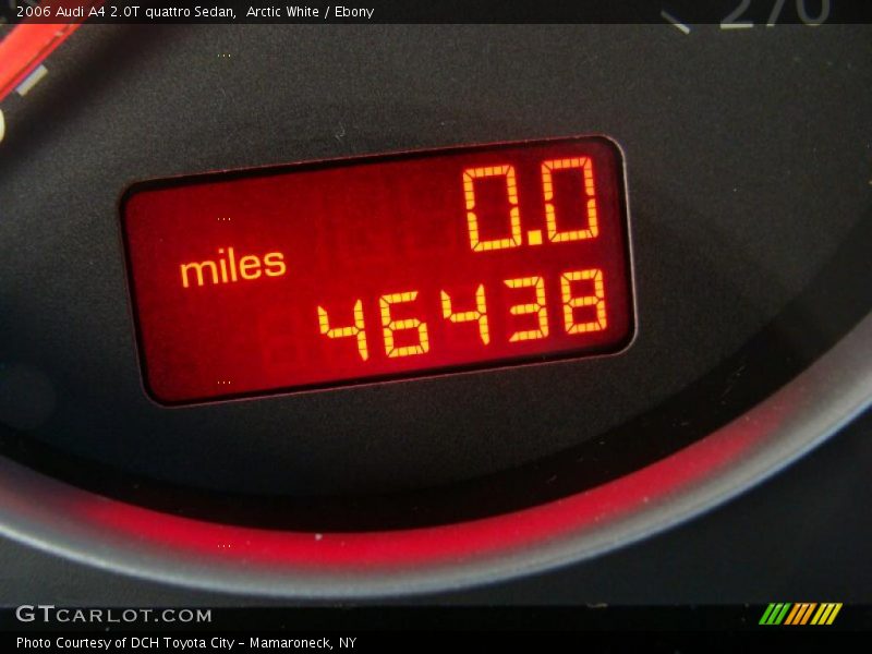 Arctic White / Ebony 2006 Audi A4 2.0T quattro Sedan