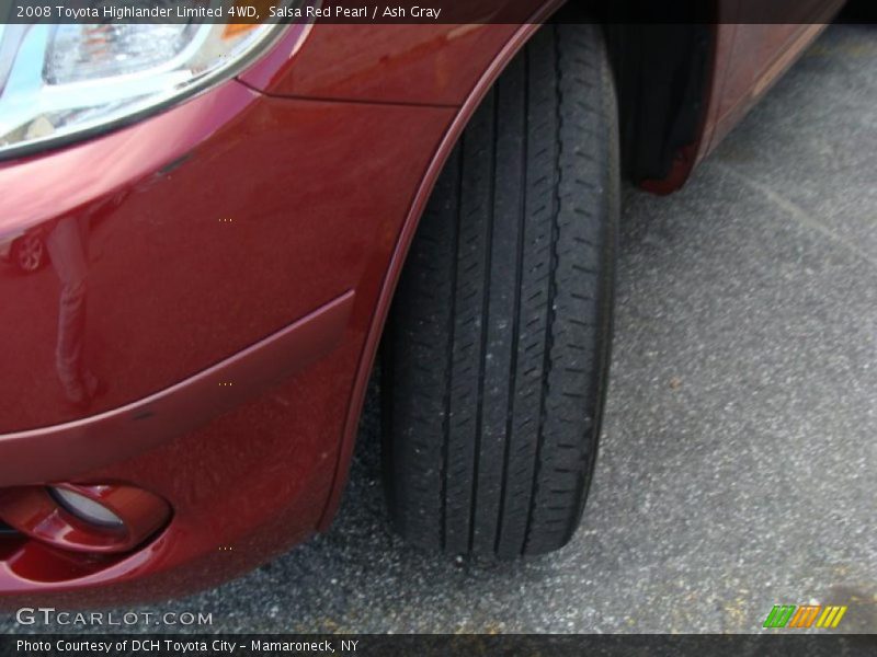 Salsa Red Pearl / Ash Gray 2008 Toyota Highlander Limited 4WD