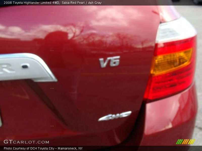 Salsa Red Pearl / Ash Gray 2008 Toyota Highlander Limited 4WD