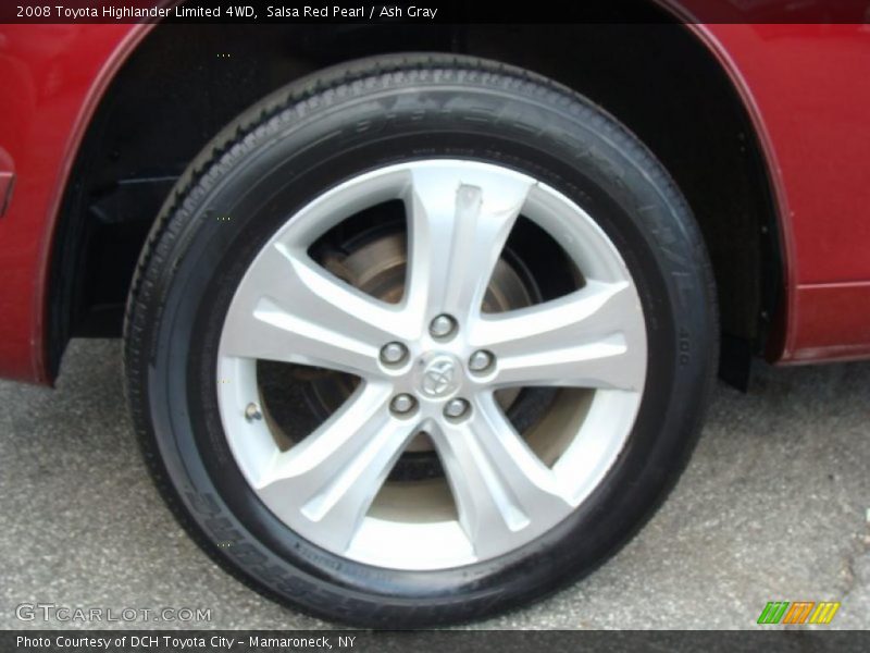 Salsa Red Pearl / Ash Gray 2008 Toyota Highlander Limited 4WD