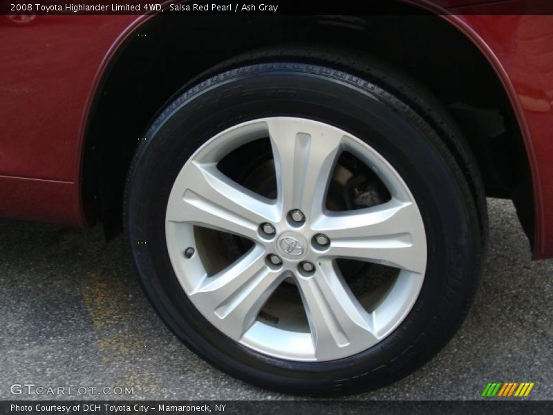 Salsa Red Pearl / Ash Gray 2008 Toyota Highlander Limited 4WD
