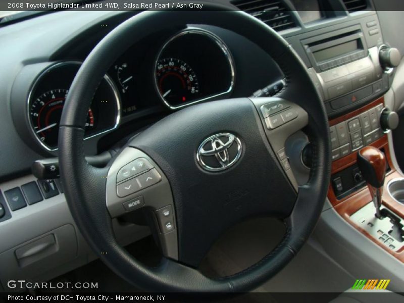 Salsa Red Pearl / Ash Gray 2008 Toyota Highlander Limited 4WD