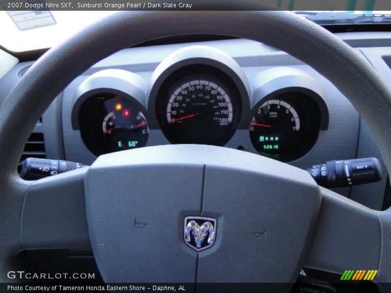 Sunburst Orange Pearl / Dark Slate Gray 2007 Dodge Nitro SXT