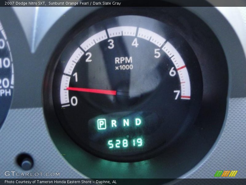 Sunburst Orange Pearl / Dark Slate Gray 2007 Dodge Nitro SXT