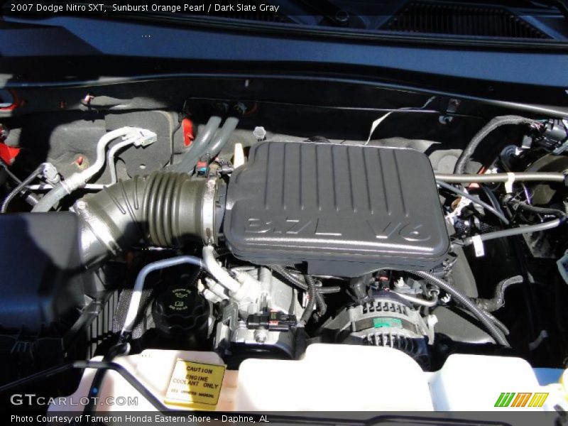 Sunburst Orange Pearl / Dark Slate Gray 2007 Dodge Nitro SXT