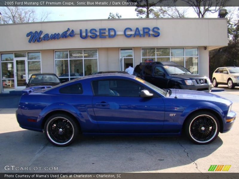 Sonic Blue Metallic / Dark Charcoal 2005 Ford Mustang GT Premium Coupe