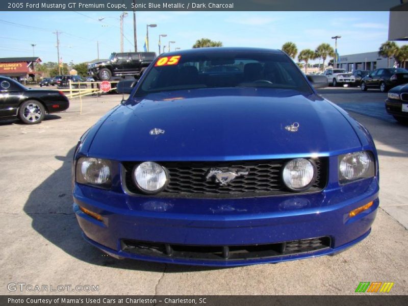 Sonic Blue Metallic / Dark Charcoal 2005 Ford Mustang GT Premium Coupe
