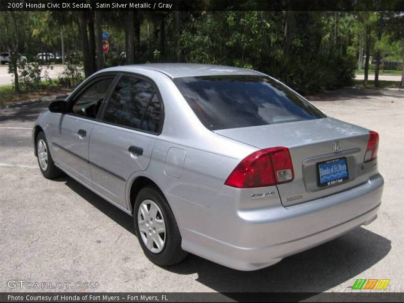 Satin Silver Metallic / Gray 2005 Honda Civic DX Sedan