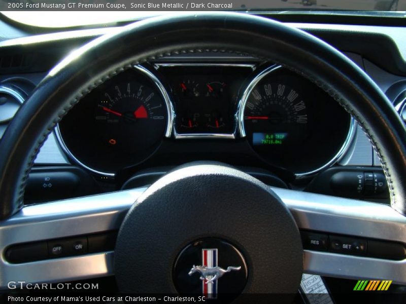 Sonic Blue Metallic / Dark Charcoal 2005 Ford Mustang GT Premium Coupe