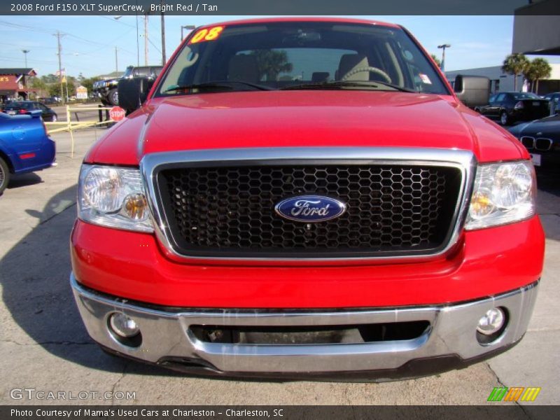 Bright Red / Tan 2008 Ford F150 XLT SuperCrew