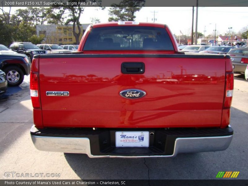 Bright Red / Tan 2008 Ford F150 XLT SuperCrew