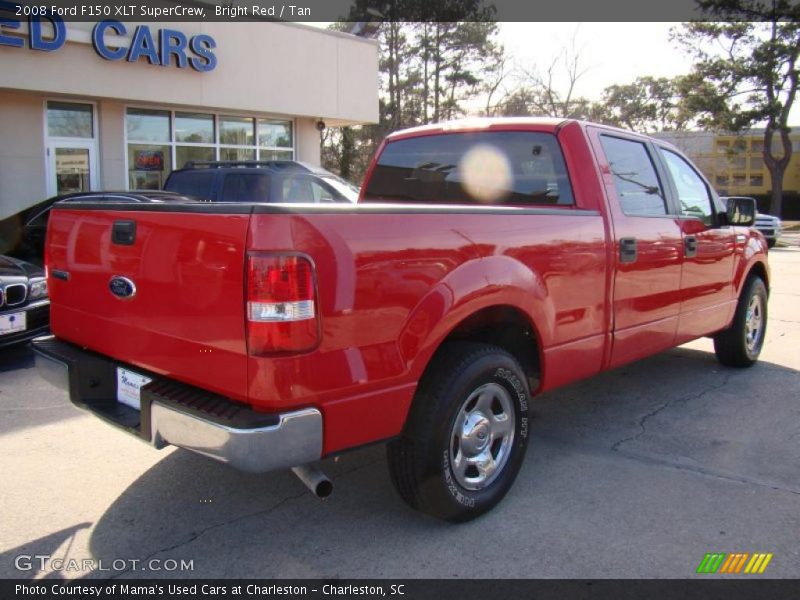 Bright Red / Tan 2008 Ford F150 XLT SuperCrew