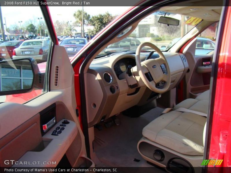 Bright Red / Tan 2008 Ford F150 XLT SuperCrew