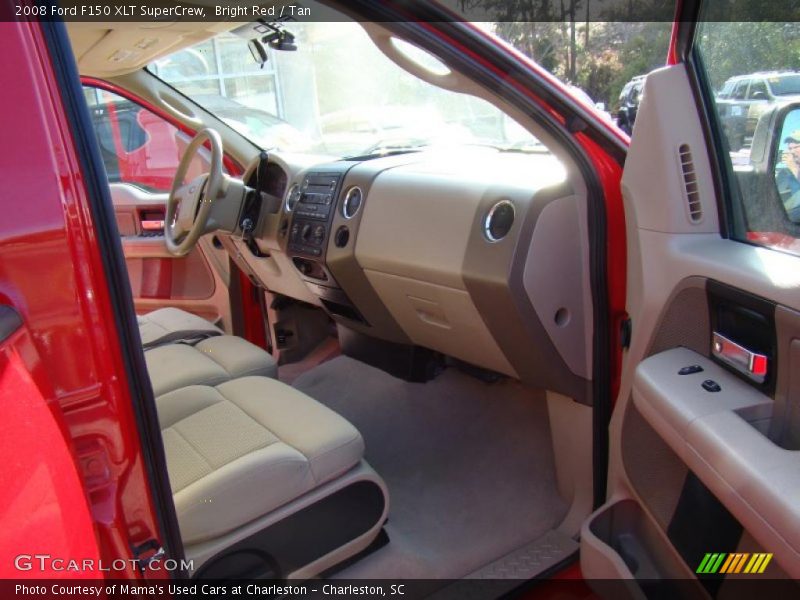 Bright Red / Tan 2008 Ford F150 XLT SuperCrew
