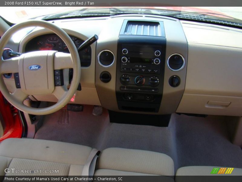 Bright Red / Tan 2008 Ford F150 XLT SuperCrew