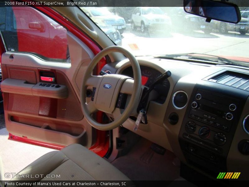Bright Red / Tan 2008 Ford F150 XLT SuperCrew