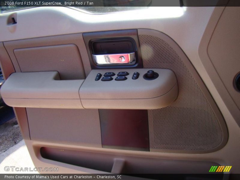 Bright Red / Tan 2008 Ford F150 XLT SuperCrew