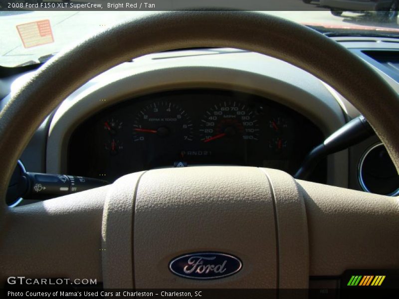 Bright Red / Tan 2008 Ford F150 XLT SuperCrew