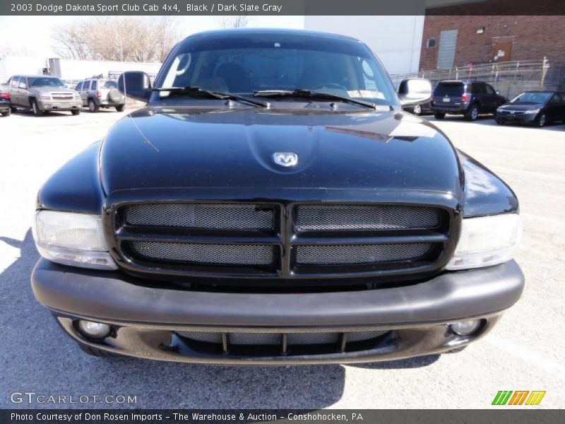 Black / Dark Slate Gray 2003 Dodge Dakota Sport Club Cab 4x4