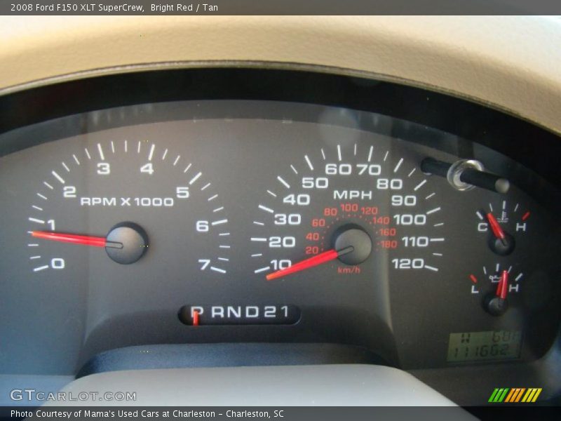 Bright Red / Tan 2008 Ford F150 XLT SuperCrew