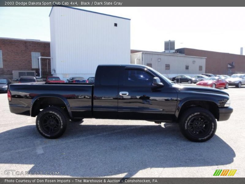 Black / Dark Slate Gray 2003 Dodge Dakota Sport Club Cab 4x4