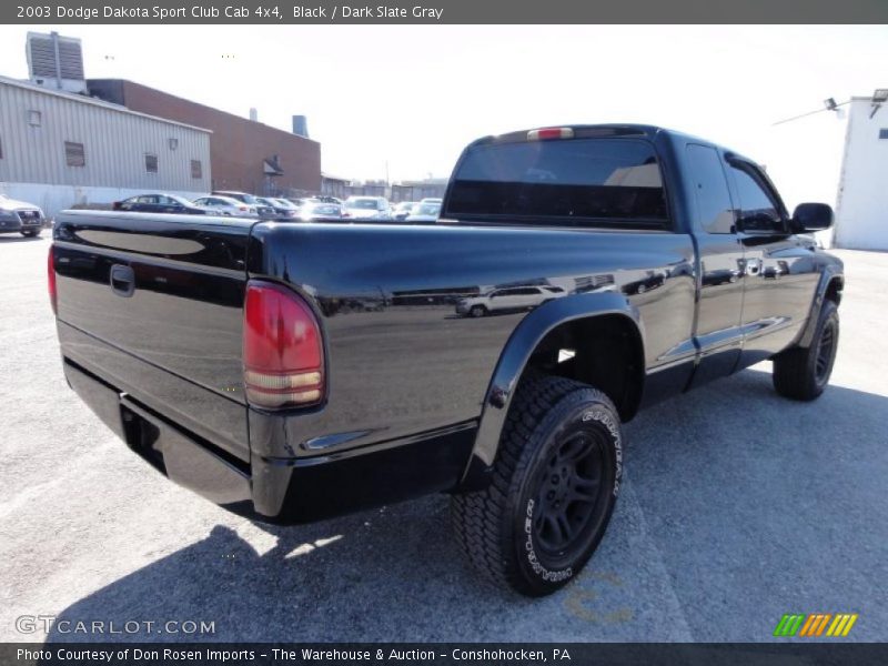 Black / Dark Slate Gray 2003 Dodge Dakota Sport Club Cab 4x4