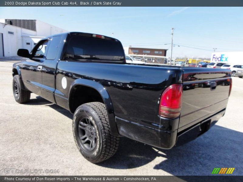 Black / Dark Slate Gray 2003 Dodge Dakota Sport Club Cab 4x4