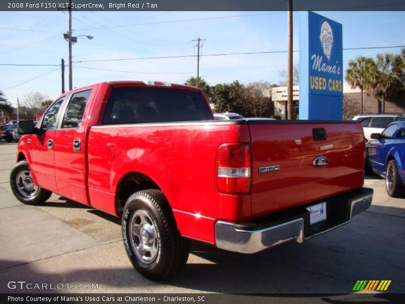 Bright Red / Tan 2008 Ford F150 XLT SuperCrew