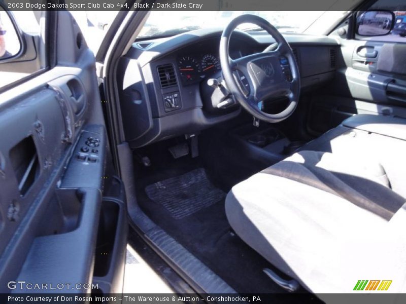 Black / Dark Slate Gray 2003 Dodge Dakota Sport Club Cab 4x4